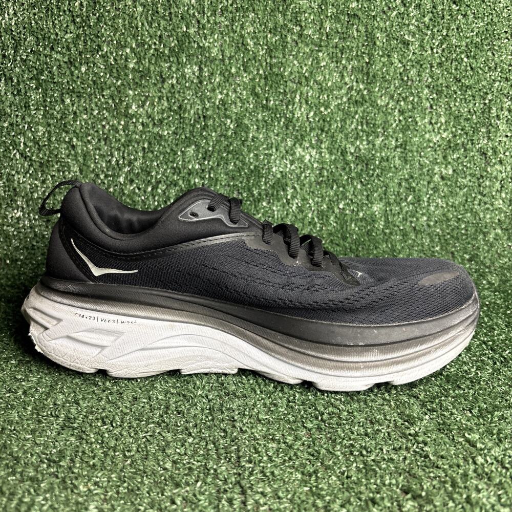 Hoka ONE ONE Bondi 8 Women's Size 9.5 Wide Running Shoes Black Athletic Sneakers - Picture 6 of 12